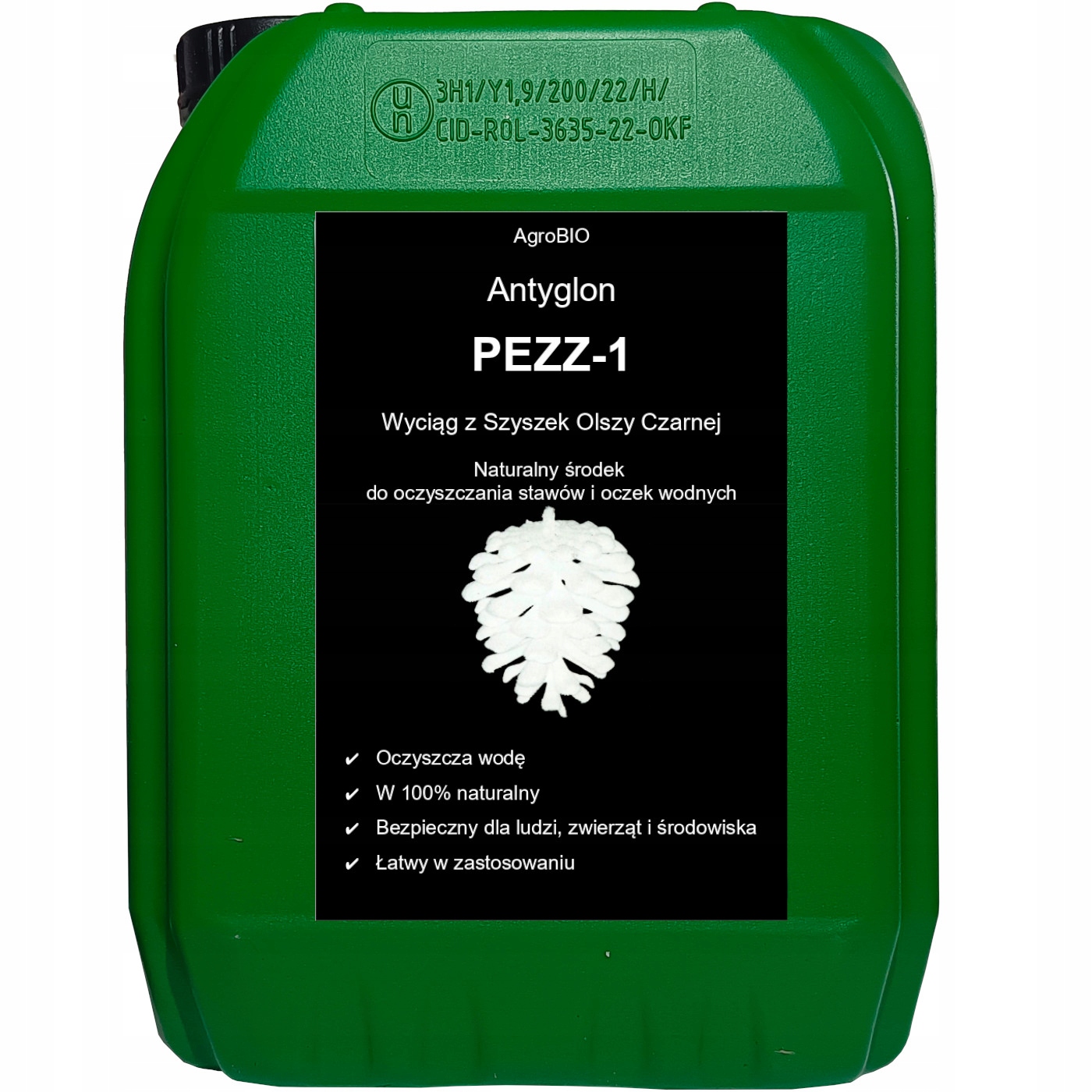 Wyciąg Z Szyszek Olszy Czarnej 5L PEZZ-1 Naturalny Antyglon Do Stawów Oczek