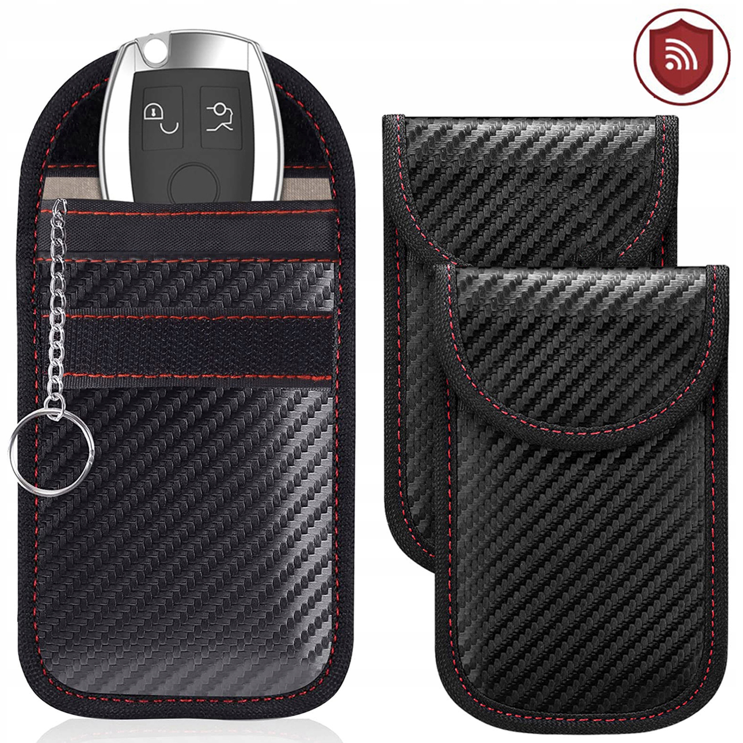 Etui blokada kluczyka pokrowiec keyless Rfid Torba Faradaya 2 szt.