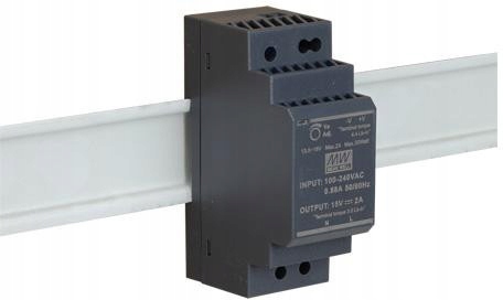 Zasilacz Impulsowy Na Szynę Din Mean Well HDR-30-24 24V/30W/1.5A