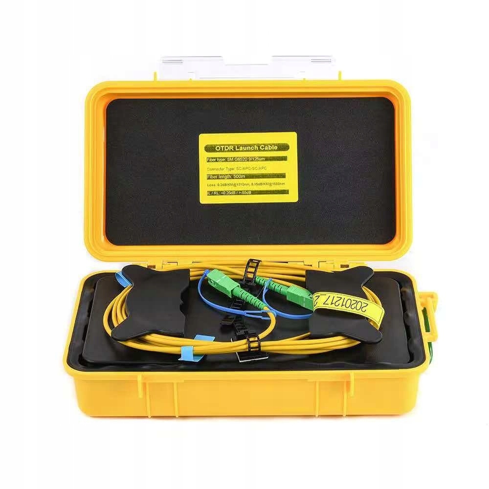 Włókno rozbiegowe do reflektometru OTDR, SM, 150m, SC/APC-SC/UPC