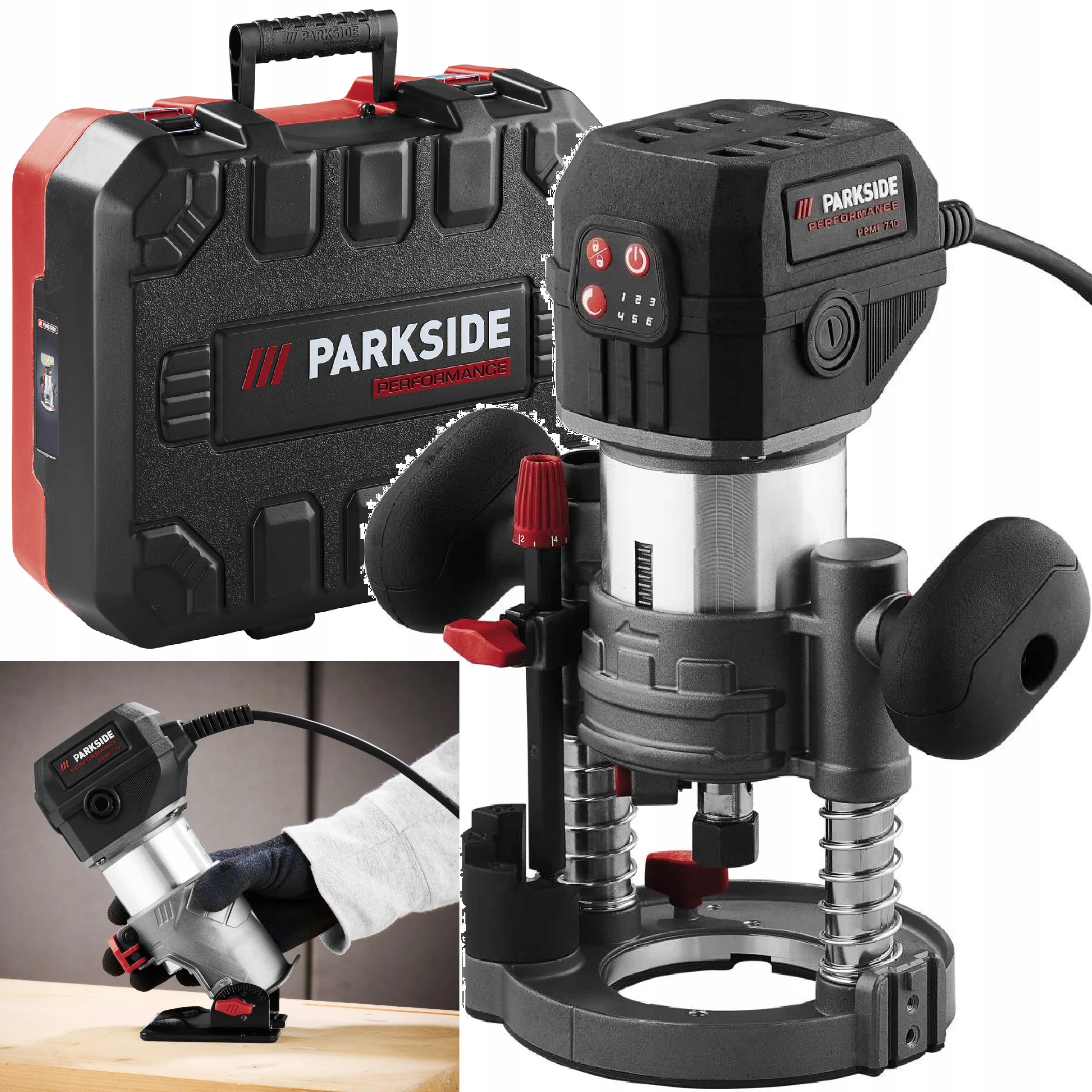 Parkside Multifunkční frézka Ppmf 710W horní frézka Nová