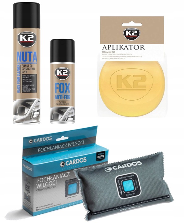 

Zestaw K2 Pochłaniacz Wilgoci Anti Fog Nuta Gąbka