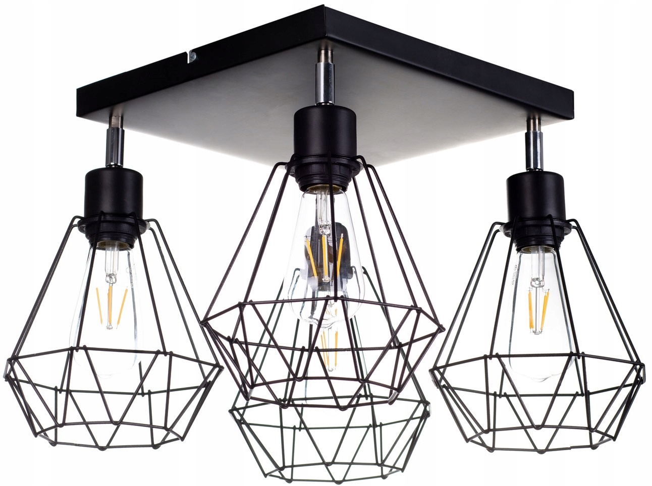 

Lampa Wisząca Sufitowa Żyrandol Brylant Loft Drut