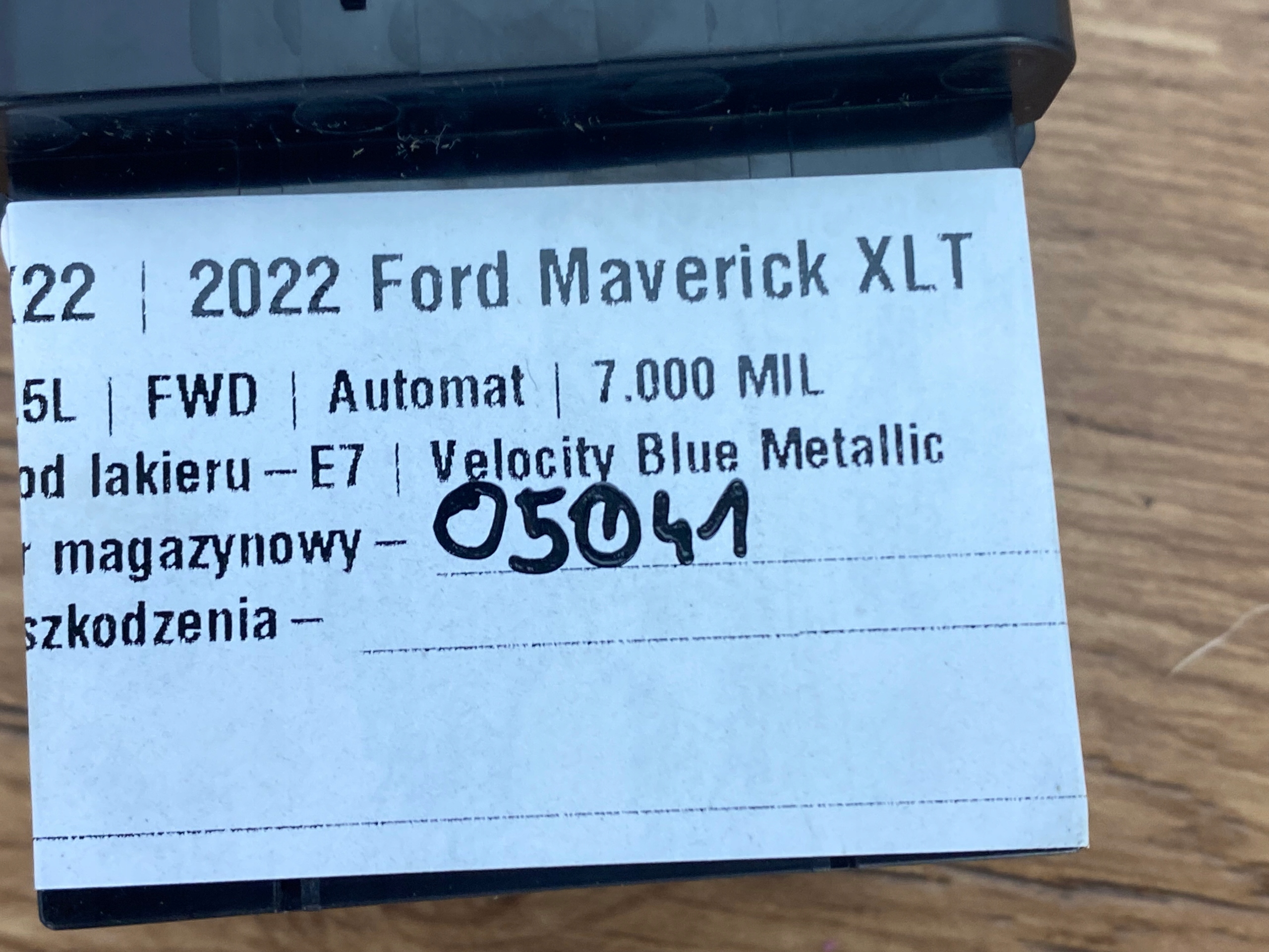 Panel switch trybu running Ford Maverick 2022+ Kuga Escape USA