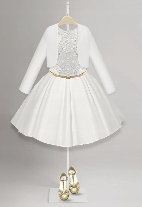 Sukienka BOLERKO WIZYTOWA ELEGANCKA koronka MARYSIA 152 ivory RIMKO POLSKA Marka Inna marka