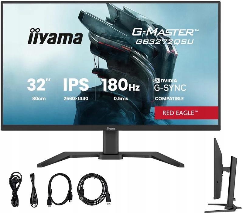 iiyama G-Master/ GB3272QSU-B1/ 31, 5"/ Ips/ Qhd/ 180Hz/ 0, 5ms/ Čierna/…