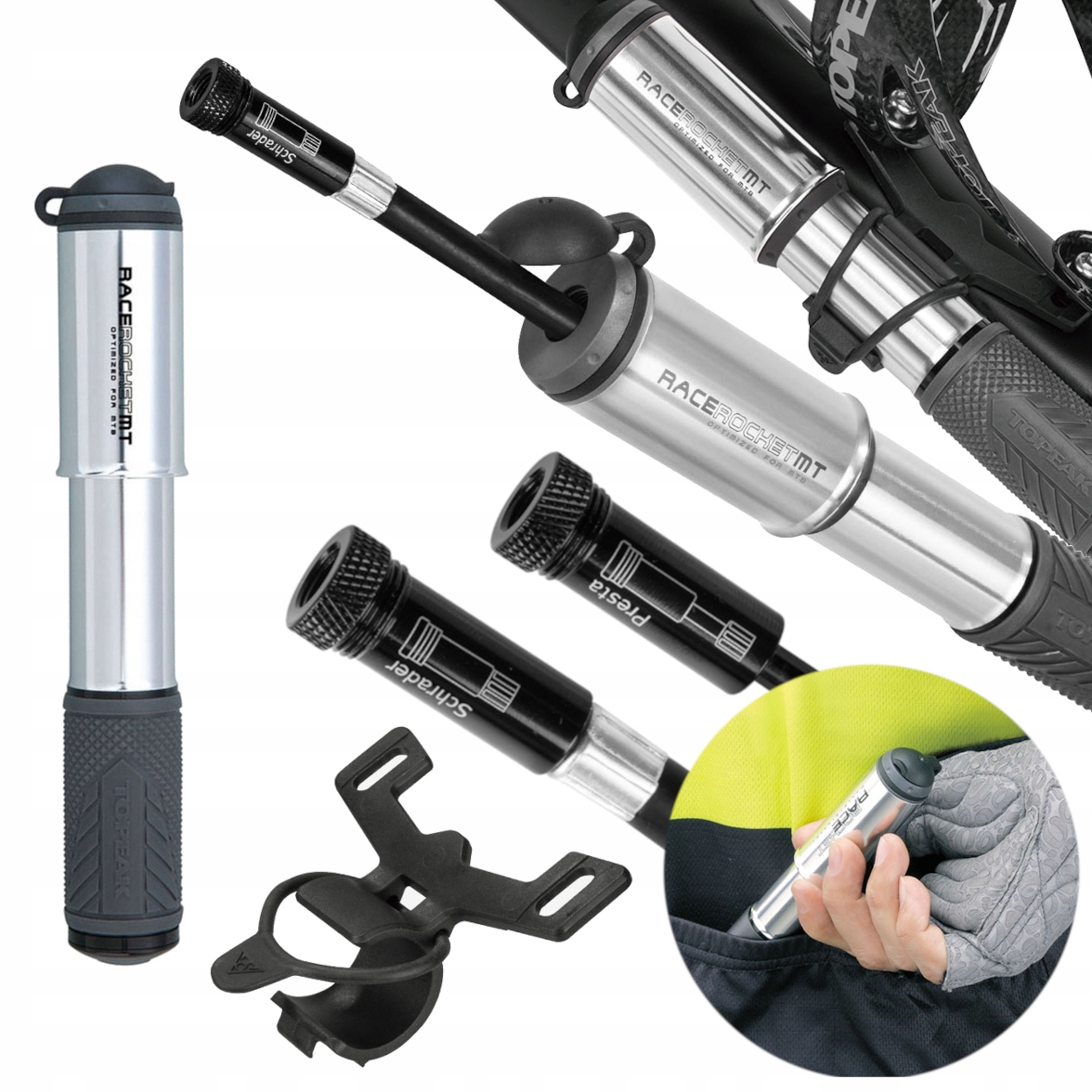 Ruční pumpa na kolo Topeak Racerocket Mt 6 Bar