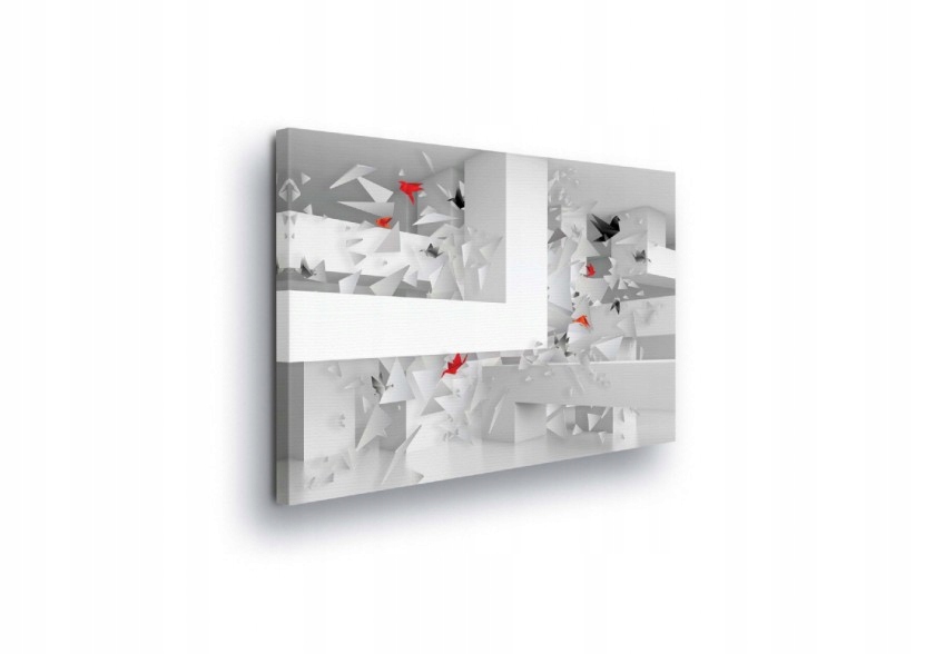 Obraz 80x60 Abstrakce dekonstrukce futurismus architektura geometrie