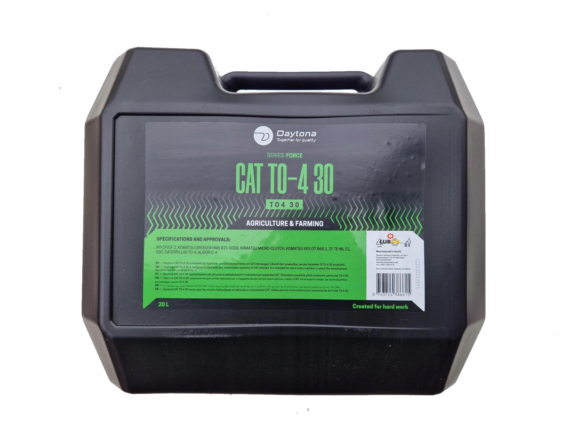 Olej Wielofunkcyjny Daytona CAT TO-4 30 20L