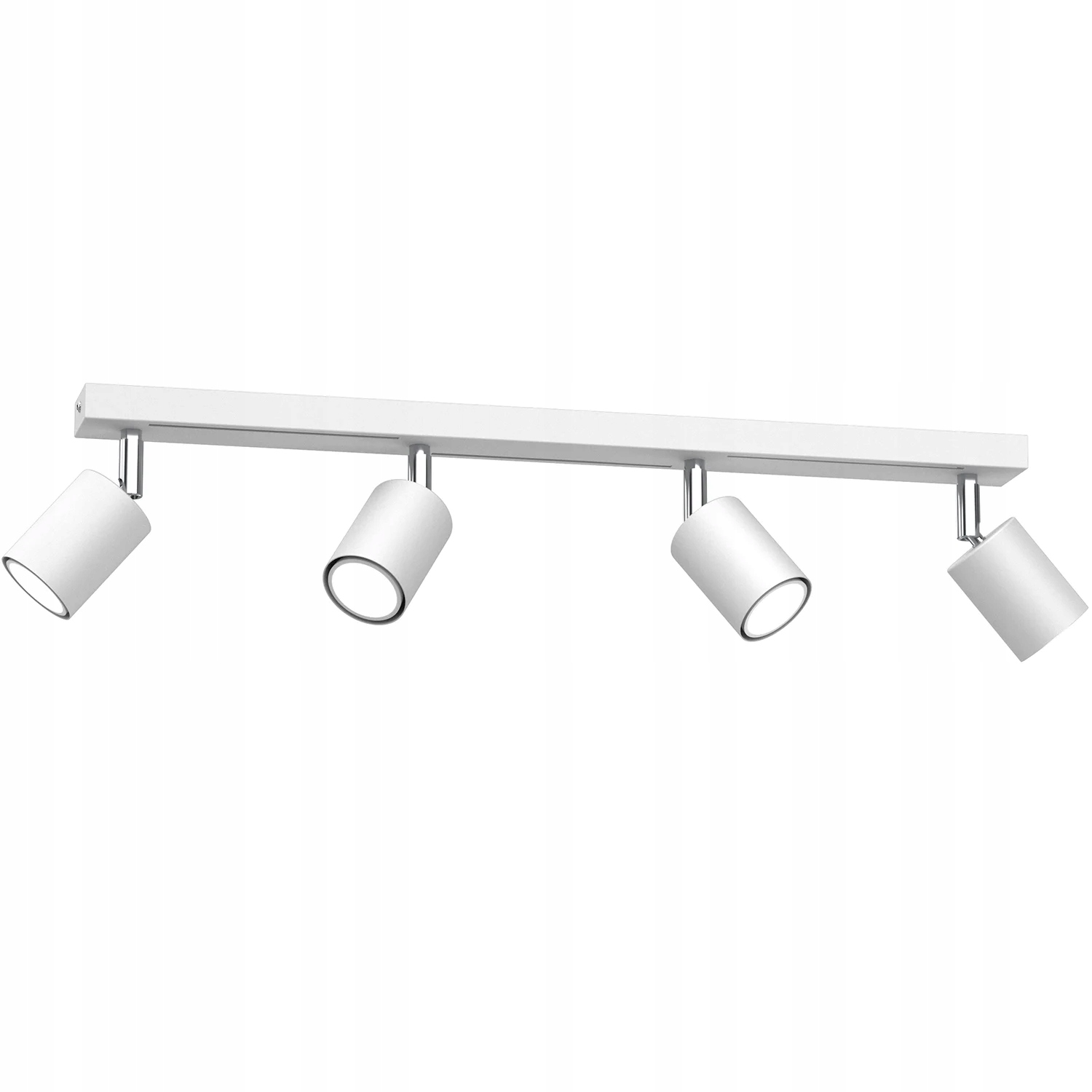 Stropná lampa biela matná chróm 4 reflektory do predsiene 60 cm Luminex