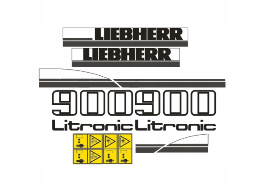 Samolepky Liebherr 900B