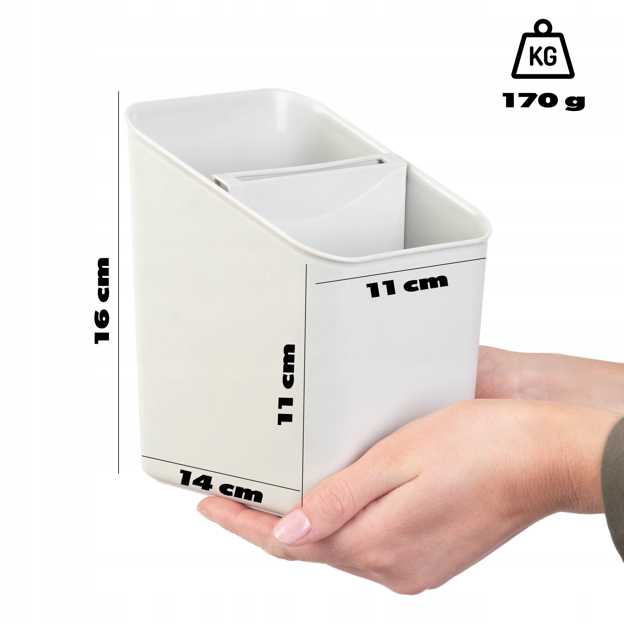 OCIEKACZ NA SZTUĆCE SZUSZARKA ORGANIZER POJEMNIK PLASTIKOWY BIAŁY Kod producenta K9464