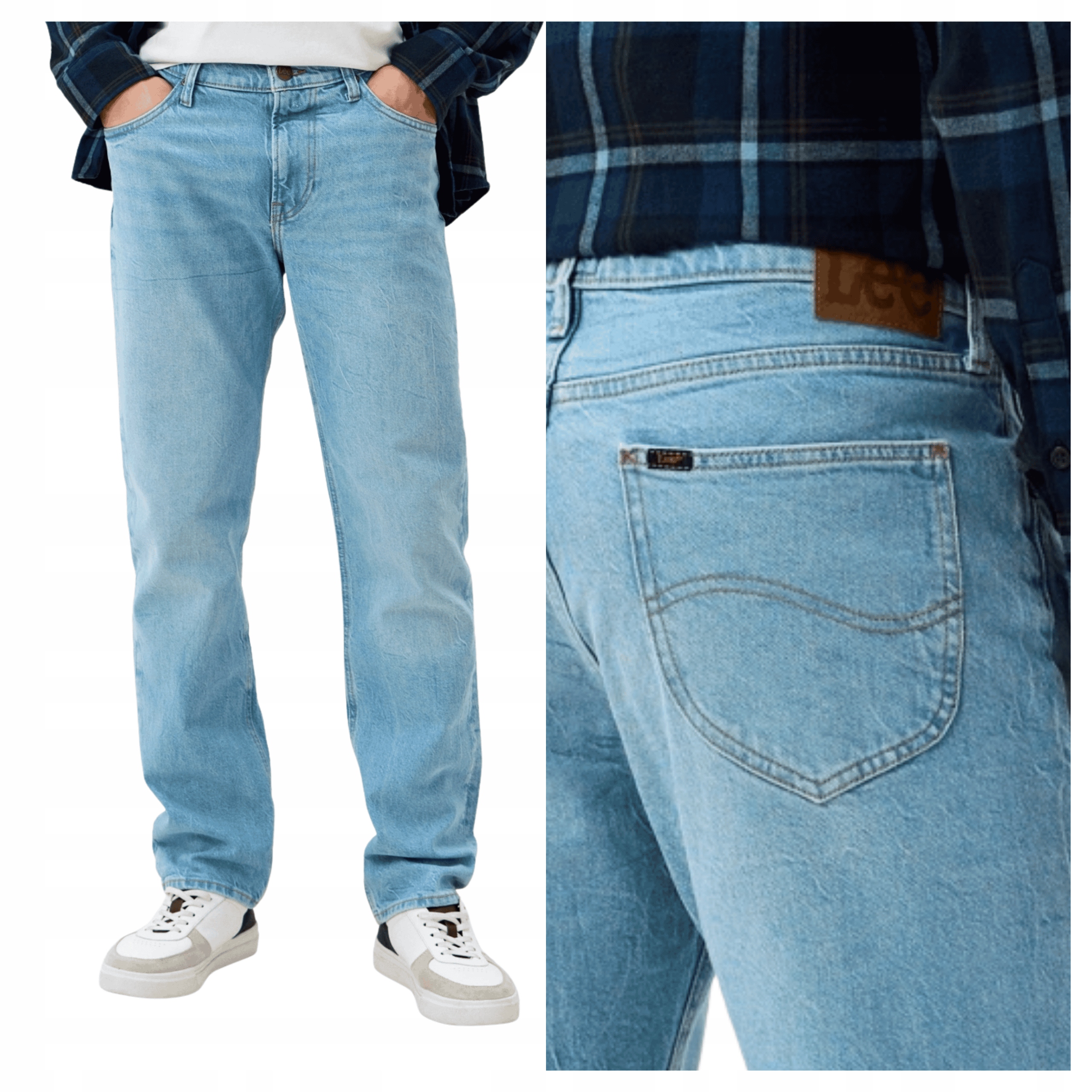 Pánské džíny Lee West Modré Flying High Jednoduché W34 L34