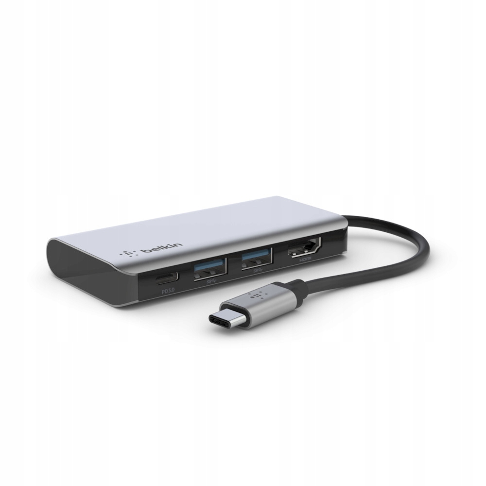 Belkin Usb-c 4v1 Multiport adaptér 4K Hdmi, Usb-c Pd 3.0, 2x Usb-a 3.0
