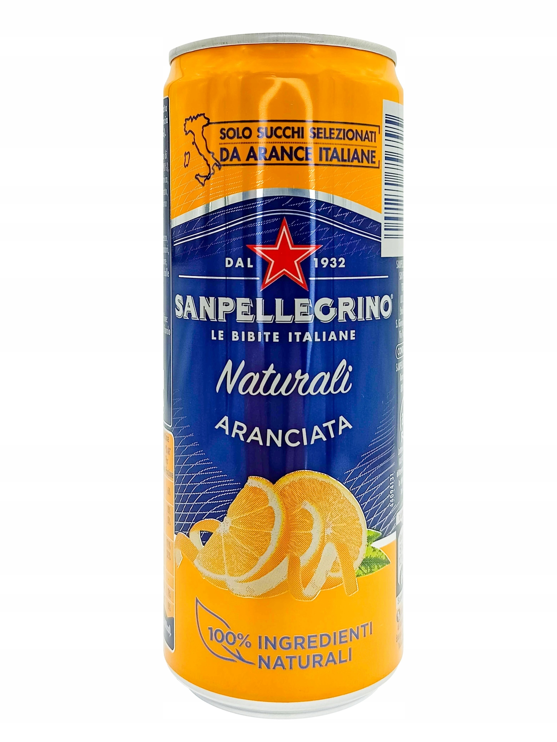 Levně Sycený nápoj San Pellegrino 330 ml aranciata 24 kusů