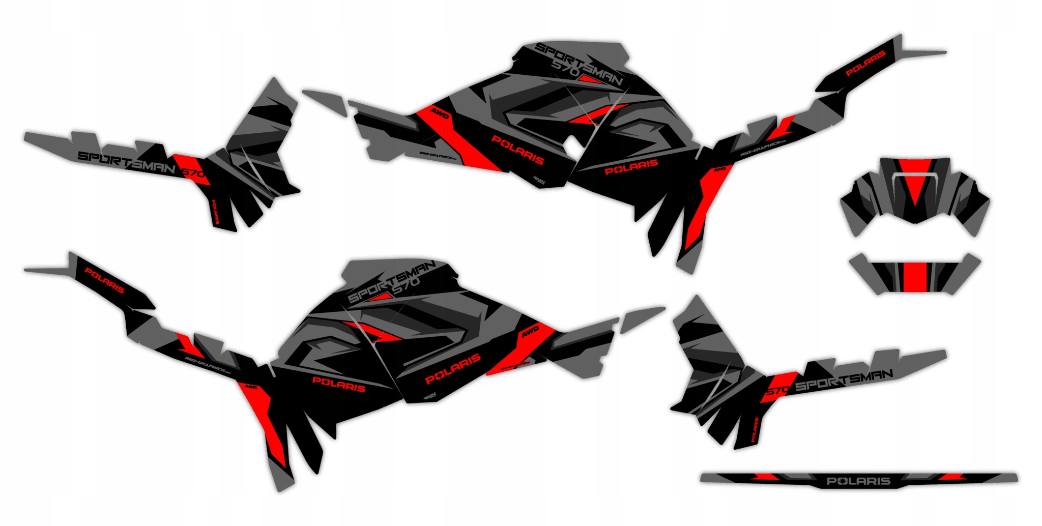 Dýha Samolepky Polaris Sportsman Touring 570 2025+ #9219991