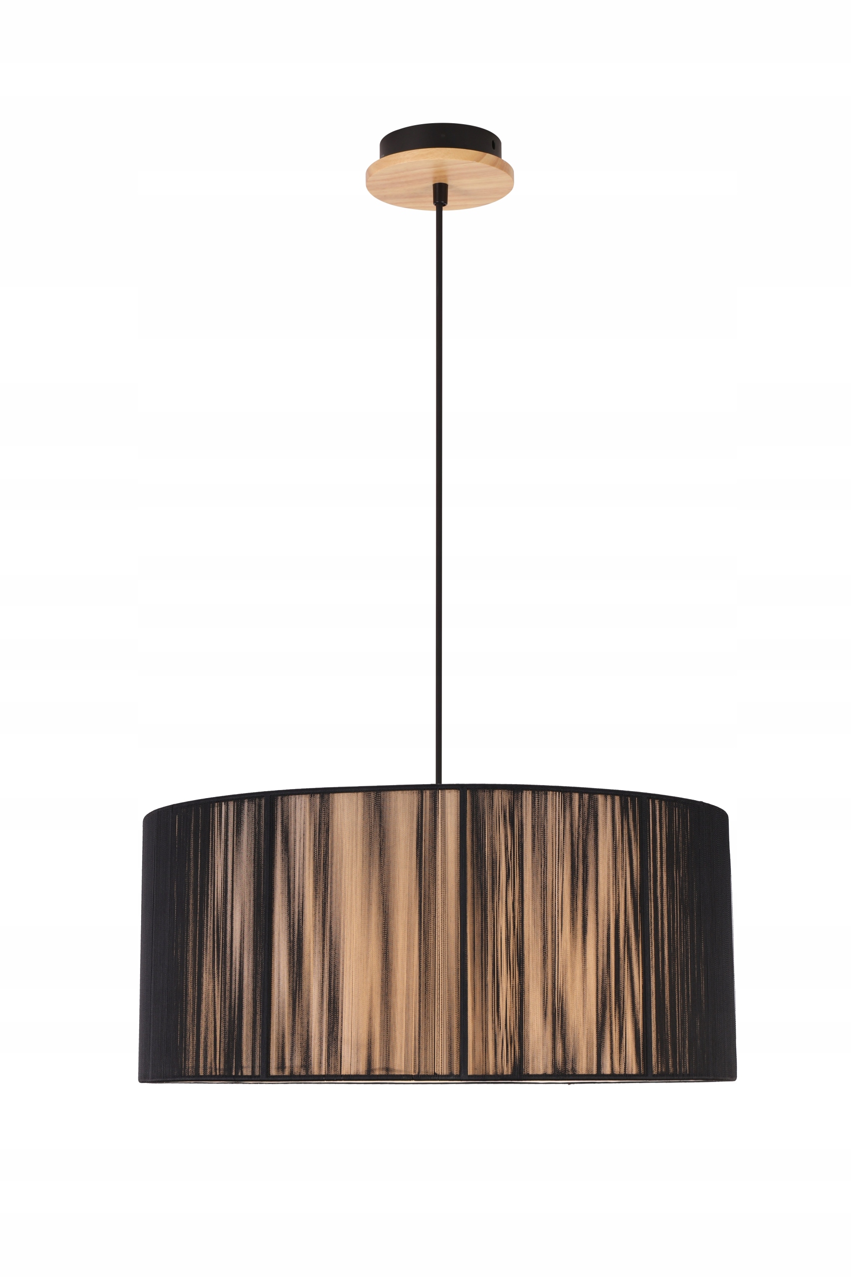 Závěsná lampa černá 3x40W E27 100 cm Kioto Ledea