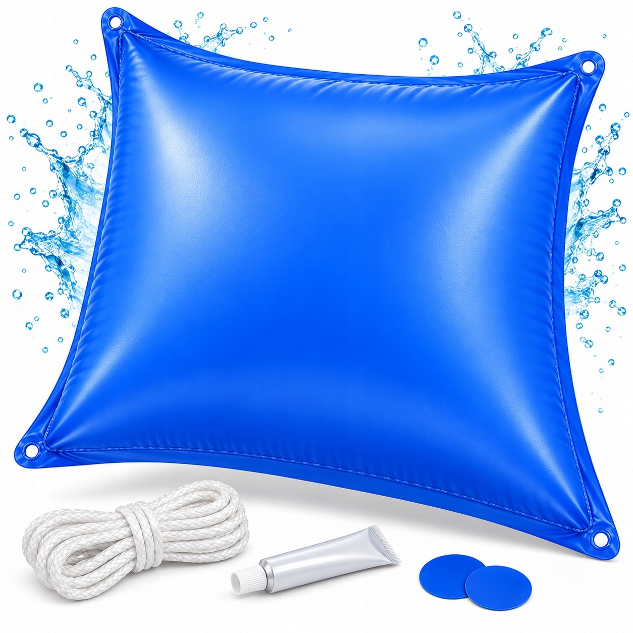 Polštář zimní do bazénu 120x120 cm nafukovací pod kryt na mráz a sníh