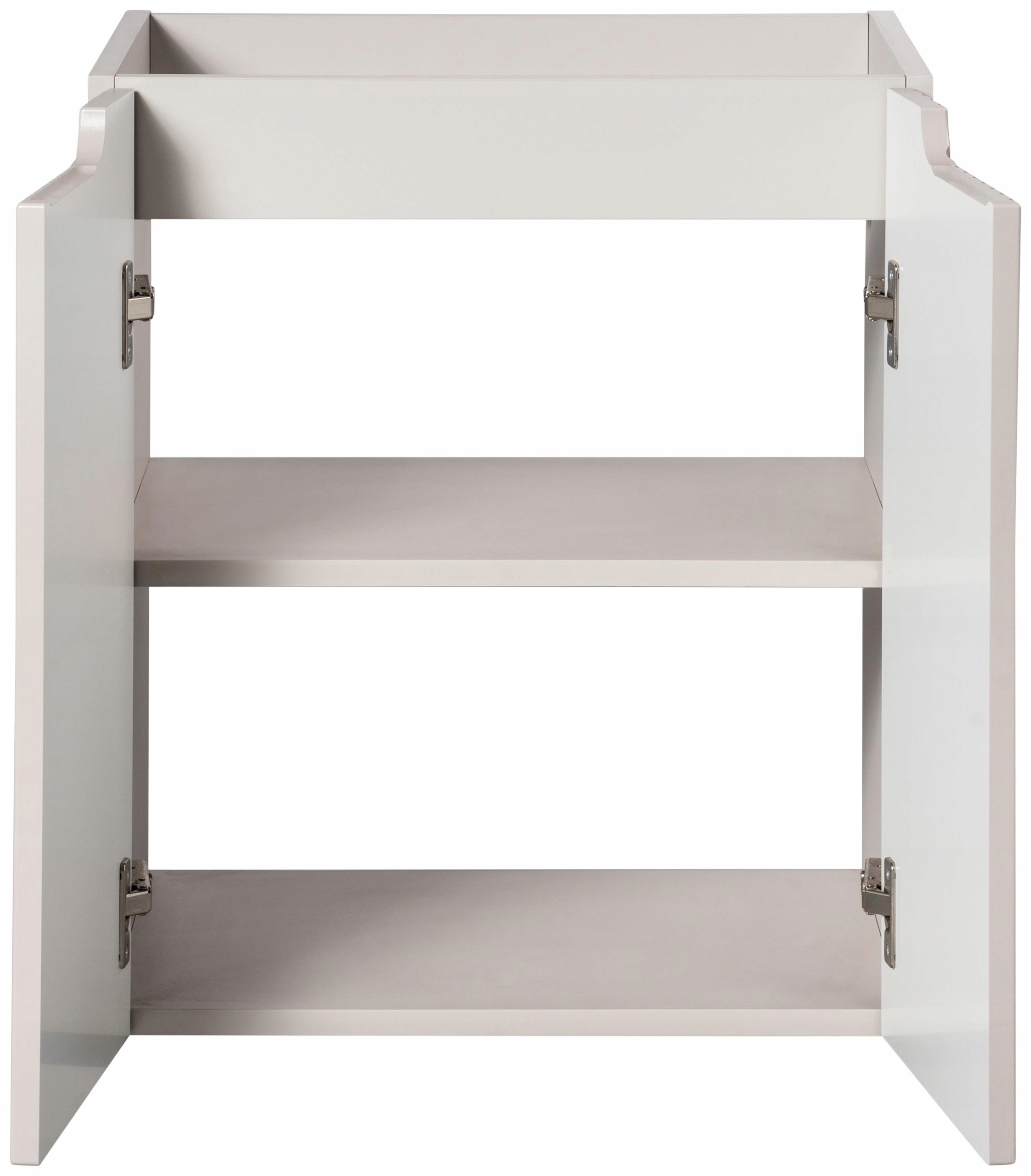 KASZMIROWA ryflowana szafka NOVA CASHMERE 82-50 2D z blatem 50 cm OAK Kolor frontów kaszmir