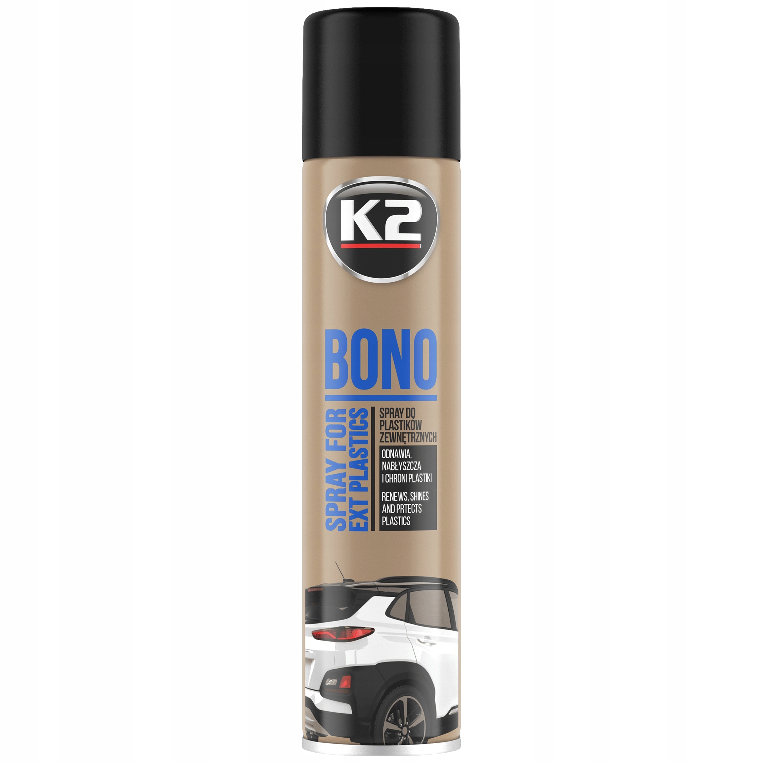 K2 Bono czernidło do uszczelek opon plastików spray 300 ml