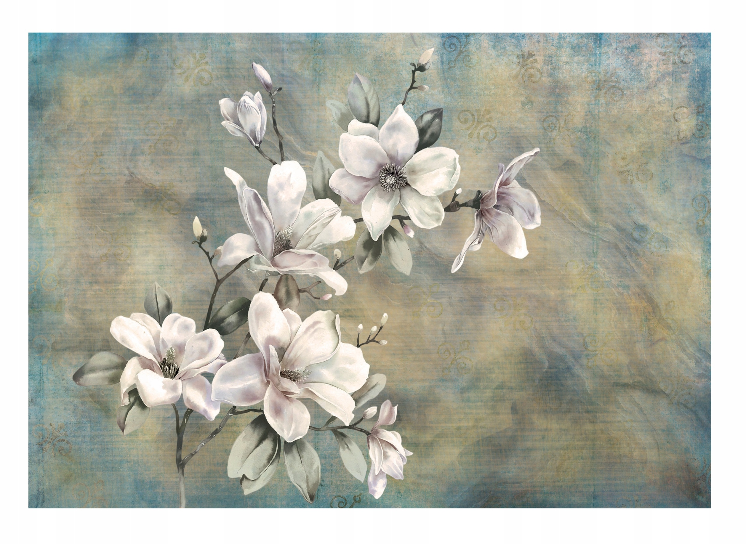 Fototapeta Květiny Magnolie Imitace mramoru 254x184