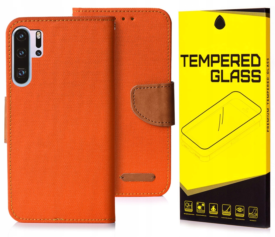 

Etui Portfel Canvas Do Huawei P30 Pro Szkło 9H