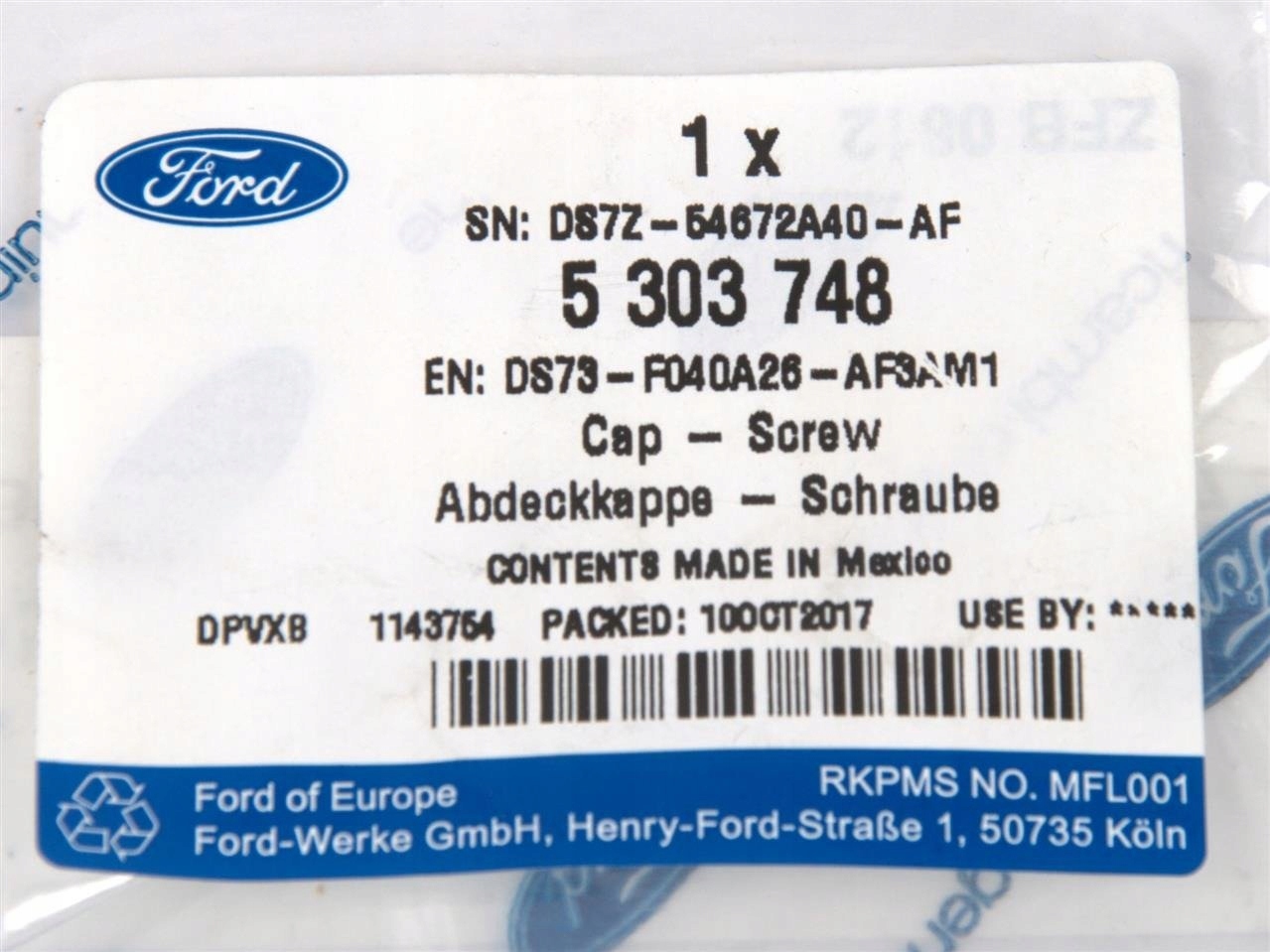 ZAŚLEPKA OSŁONY PRZECIWSŁONECZNEJ EDGE MONDEO Producent części Ford OE