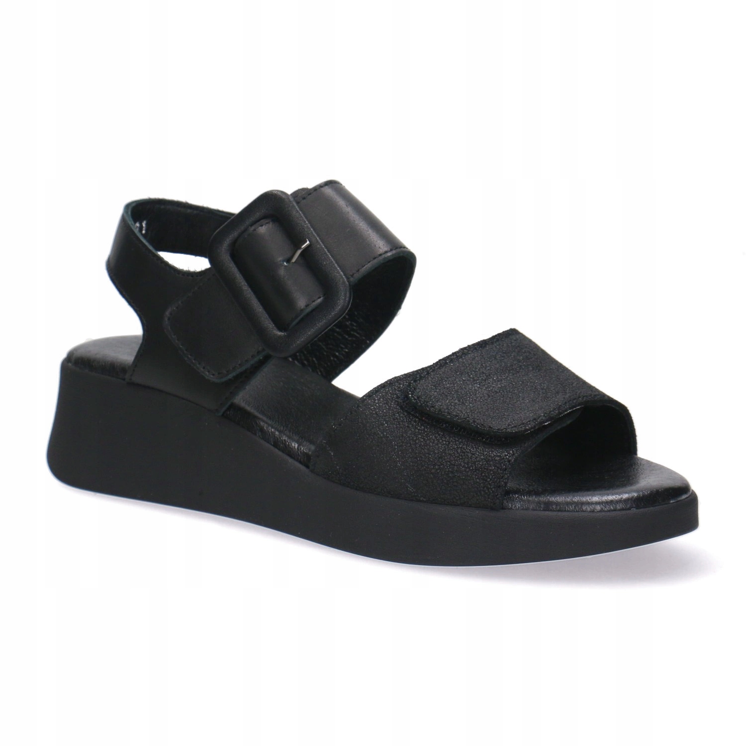 Dámské kožené sandály Pollonus 5-1758-001 Černá CDC 40