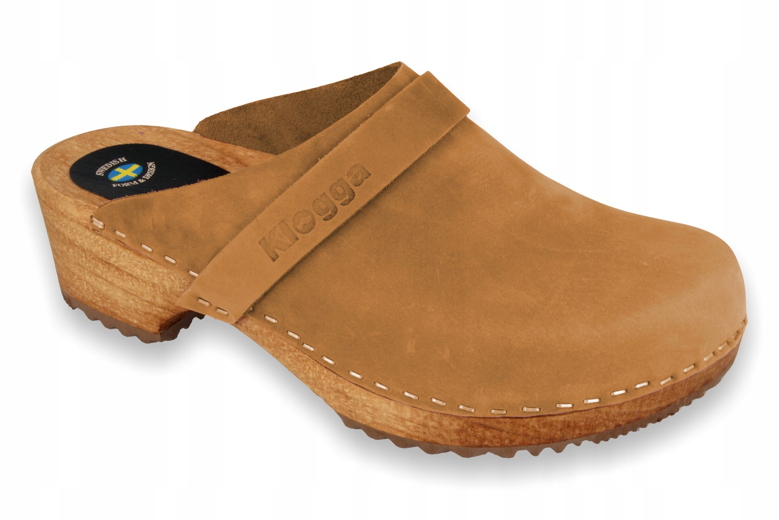 

Camel Klogga Chodaki drewniaki skórzane brąz 38