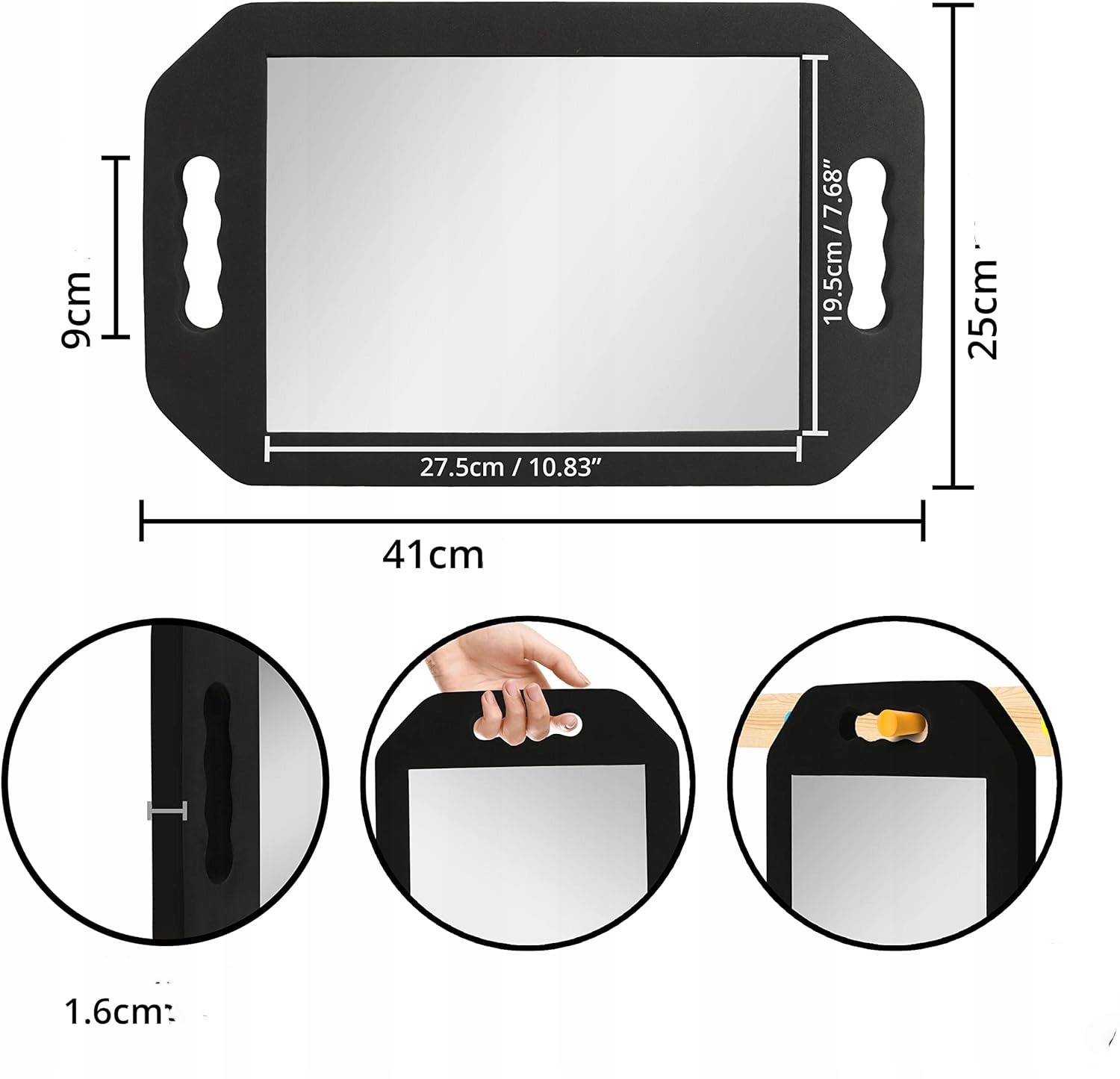 Lekkie ręczne lusterko fryzjerskie Kurtzy Kod producenta X000SFZKNR