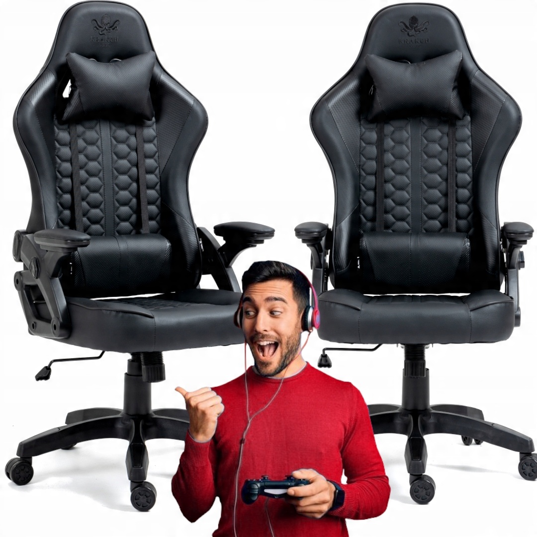 

Fotel Biurowy Czarny Ergonomiczny Gabinet Biuro