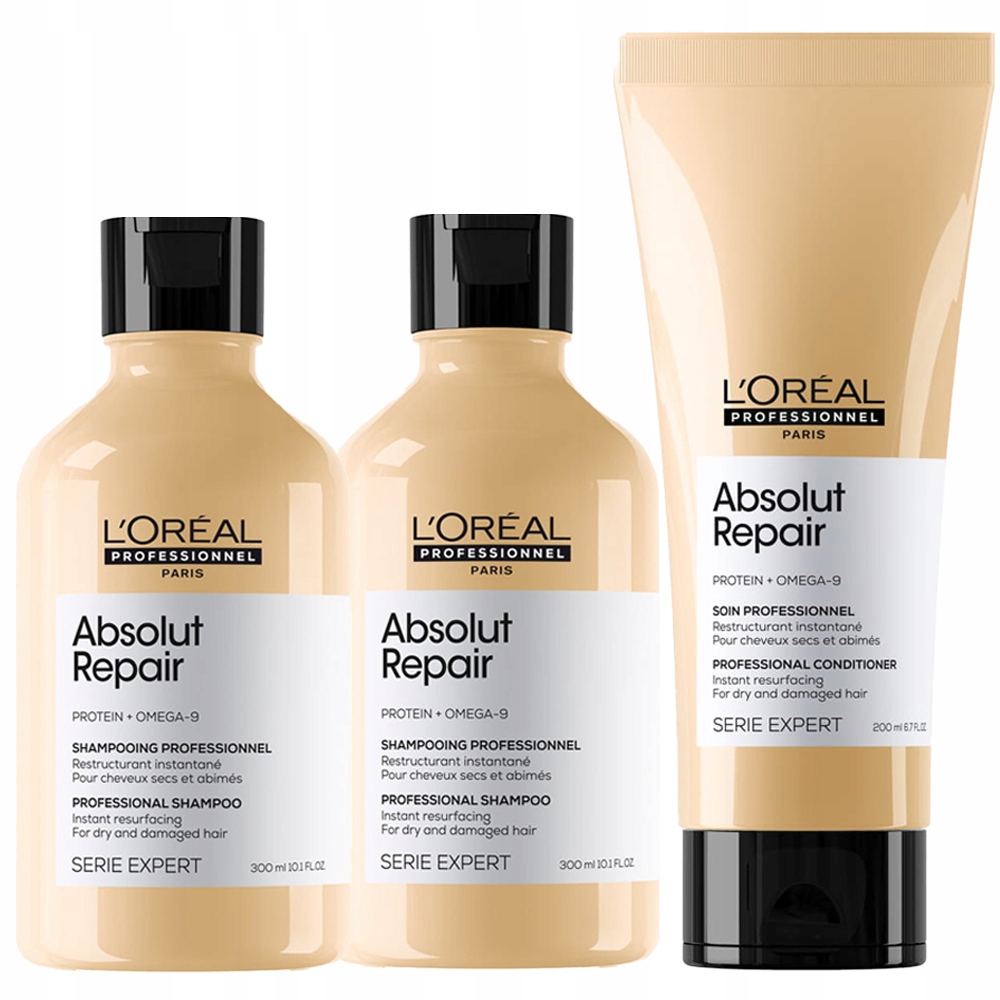 LOreal Absolut Repair Gold šampon – sada kondicionérů