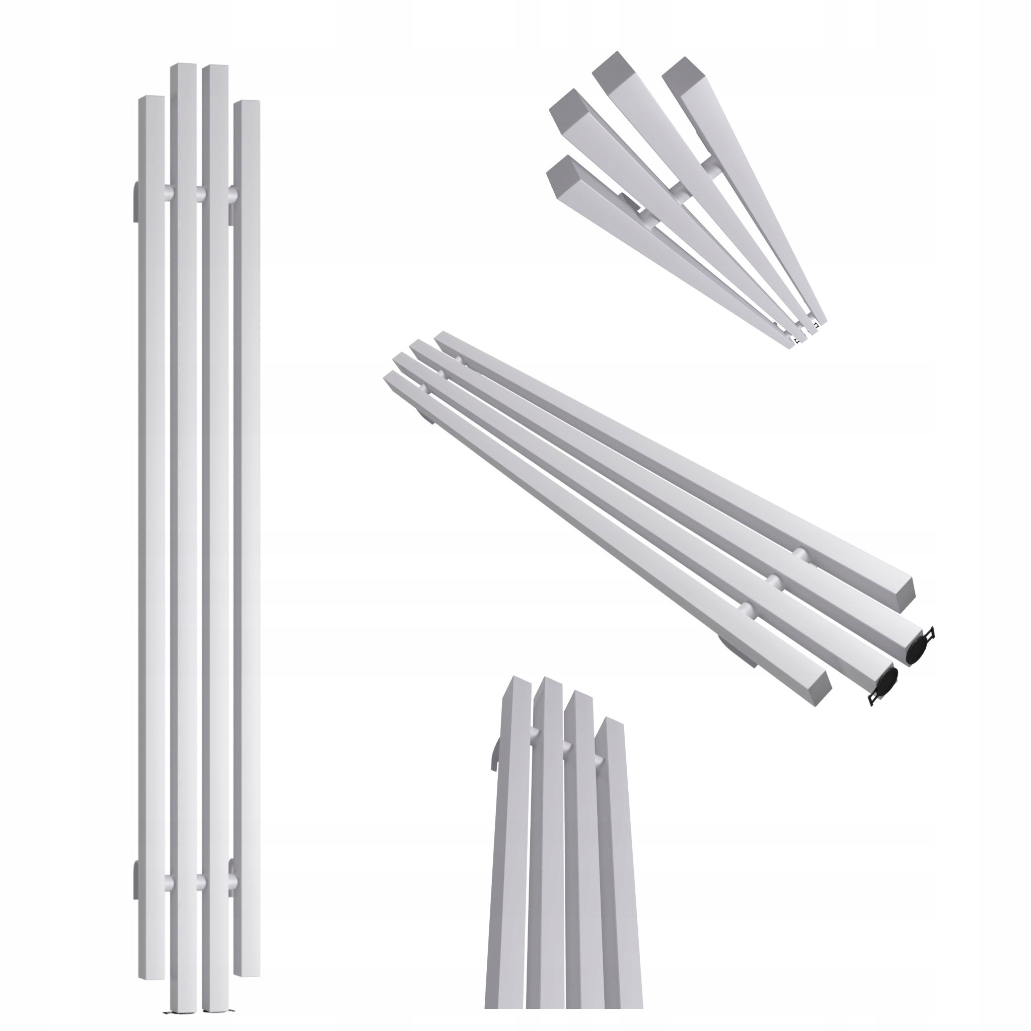 Dekorativní radiátor Bigben 140x18 šedá struktura