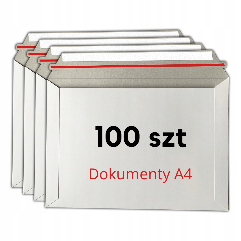 KOPERTY KURIERSKIE KARTONOWE TEKTUROWE A4 ZESTAW 100SZT SZTYWNA Format B4 (250 x 353 mm)