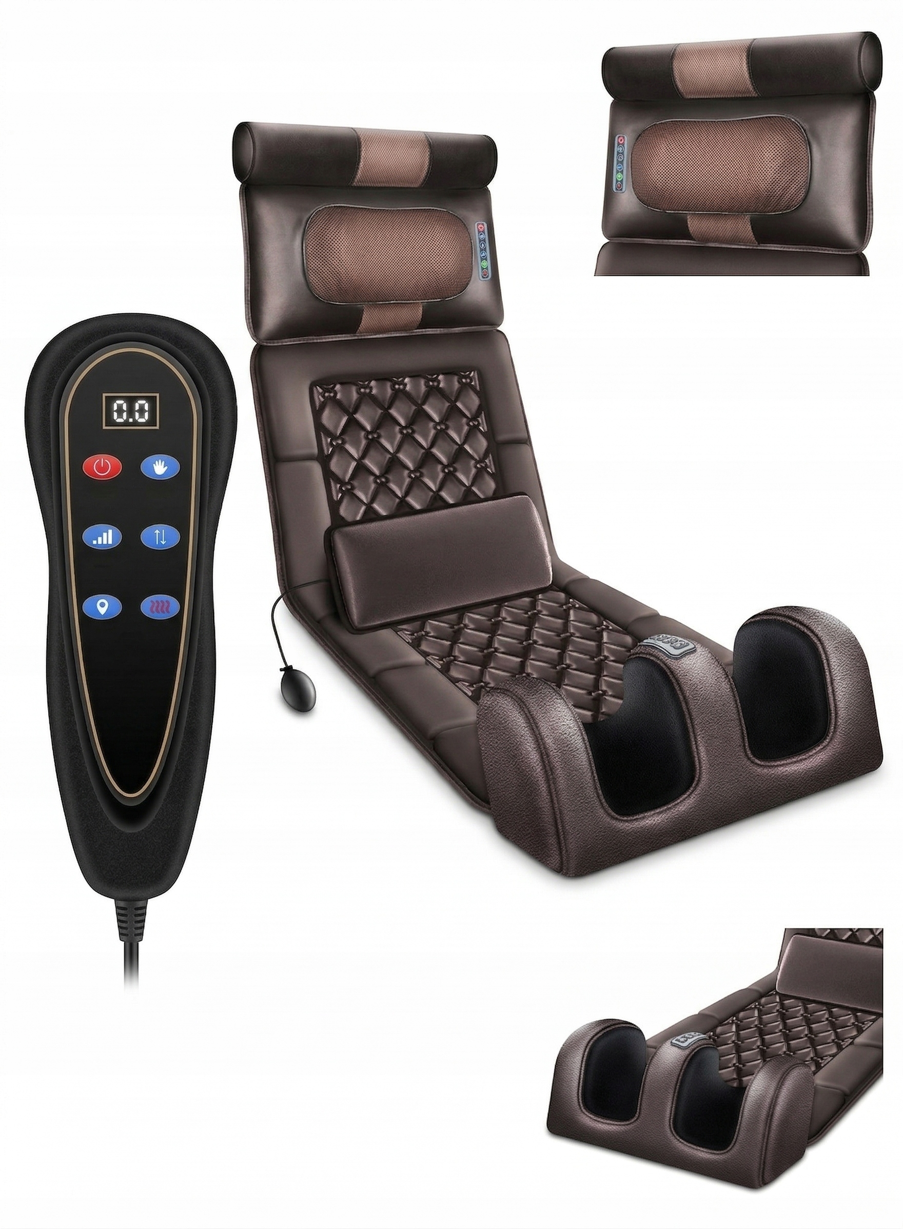 Mata masująca materac do masażu z poduszką powietrzną grzanie Shiatsu