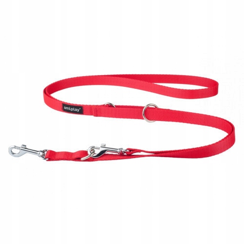 

Amiplay Smycz regulowana 6w1 Basic M czerwony 1m-2