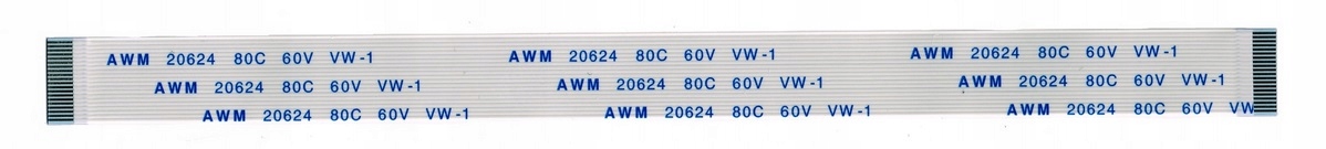 ELASTYCZNA TAŚMA KABLOWA FFC FPC RIBBON CABLE 13PIN RASTER 1.0MM 25CM TYP A Kod producenta KBR Games K243