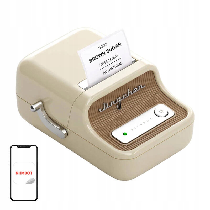 Prenosná Tlačiareň Štítkov Niimbot B21 Krémová, Bluetooth, Tepelná