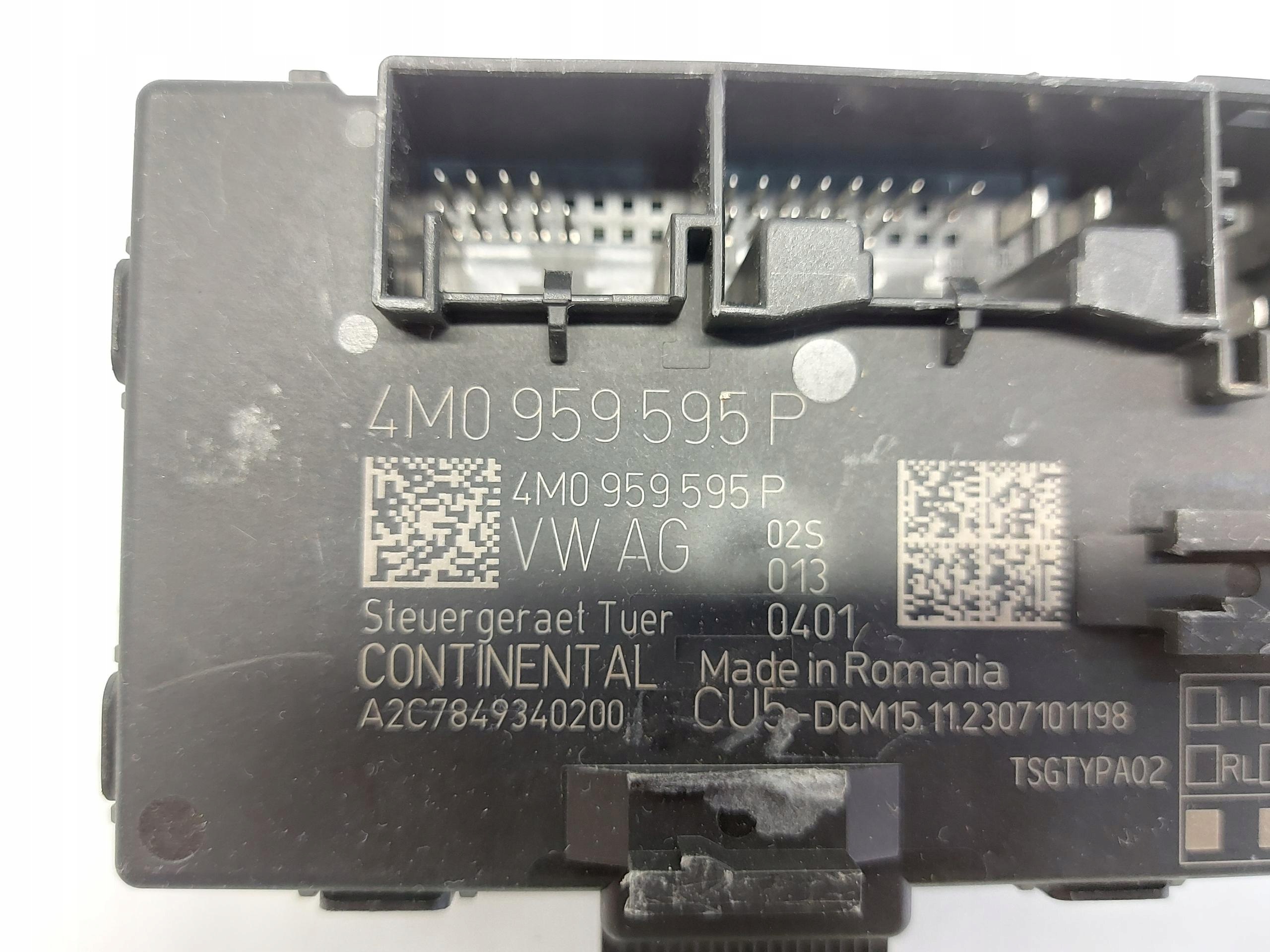Audi Q8 E-TRON SportBack 4KE control unit module door left rear part 4m0959595p