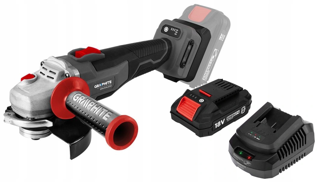 Graphite Úhlová Bruska Bezuhíková 125MM Akumulátor 2AH 58GE142 18V