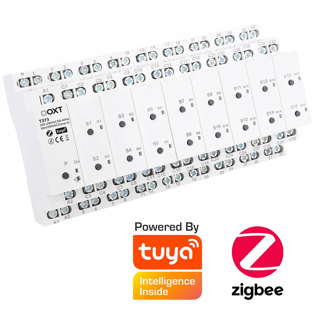 Oxt Inteligentny Sterownik Przekaźnik 16 Kanałów Przełącznik ZigBee Tuya
