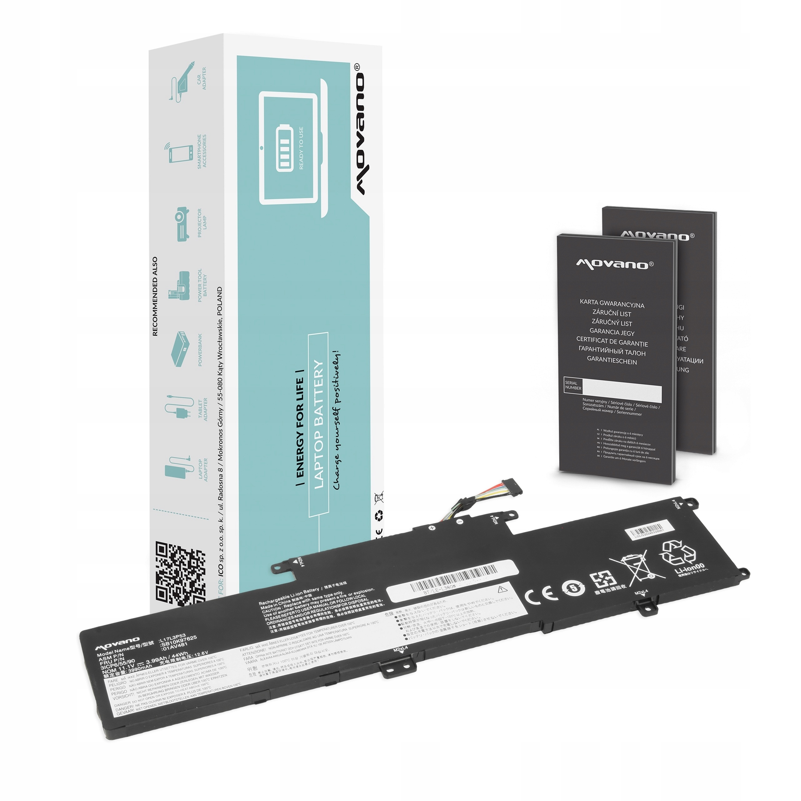 Bateria do Lenovo L17C3P53 L17L3P53 Thinkpad Yoga L380 L390 S2 Yoga