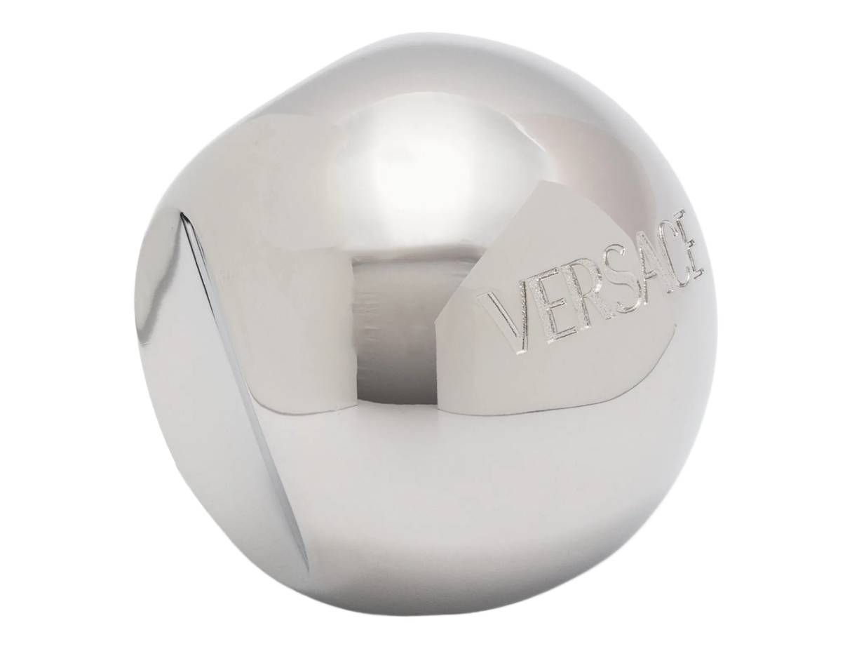 Prsten Versace Sphere s gravírovaným logem, Prstýnek vel.