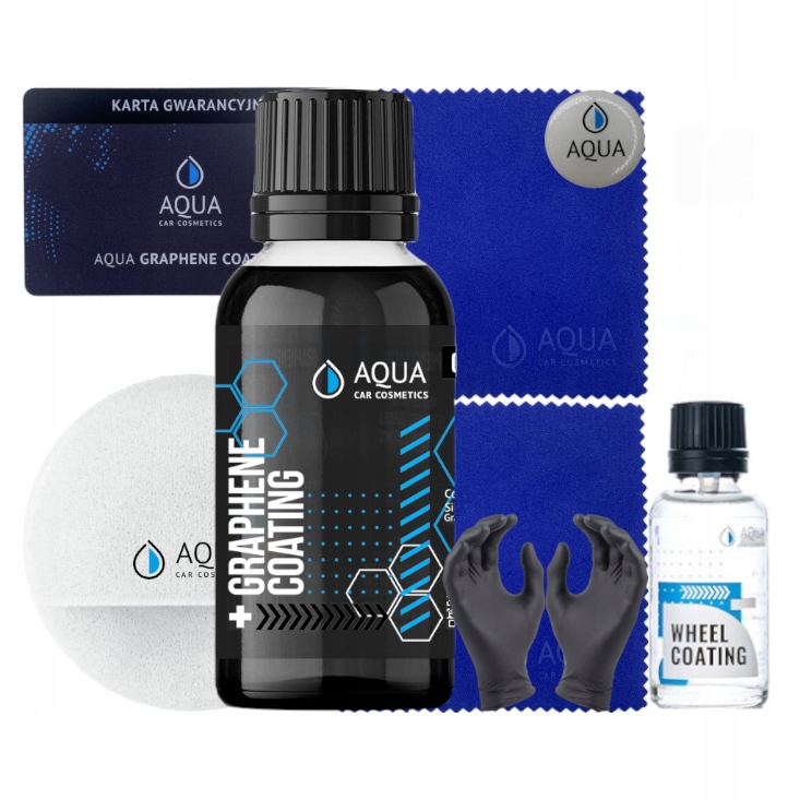 AQUA ZESTAW POWŁOK DO AUTA GRAPHENE COATING WHEEL