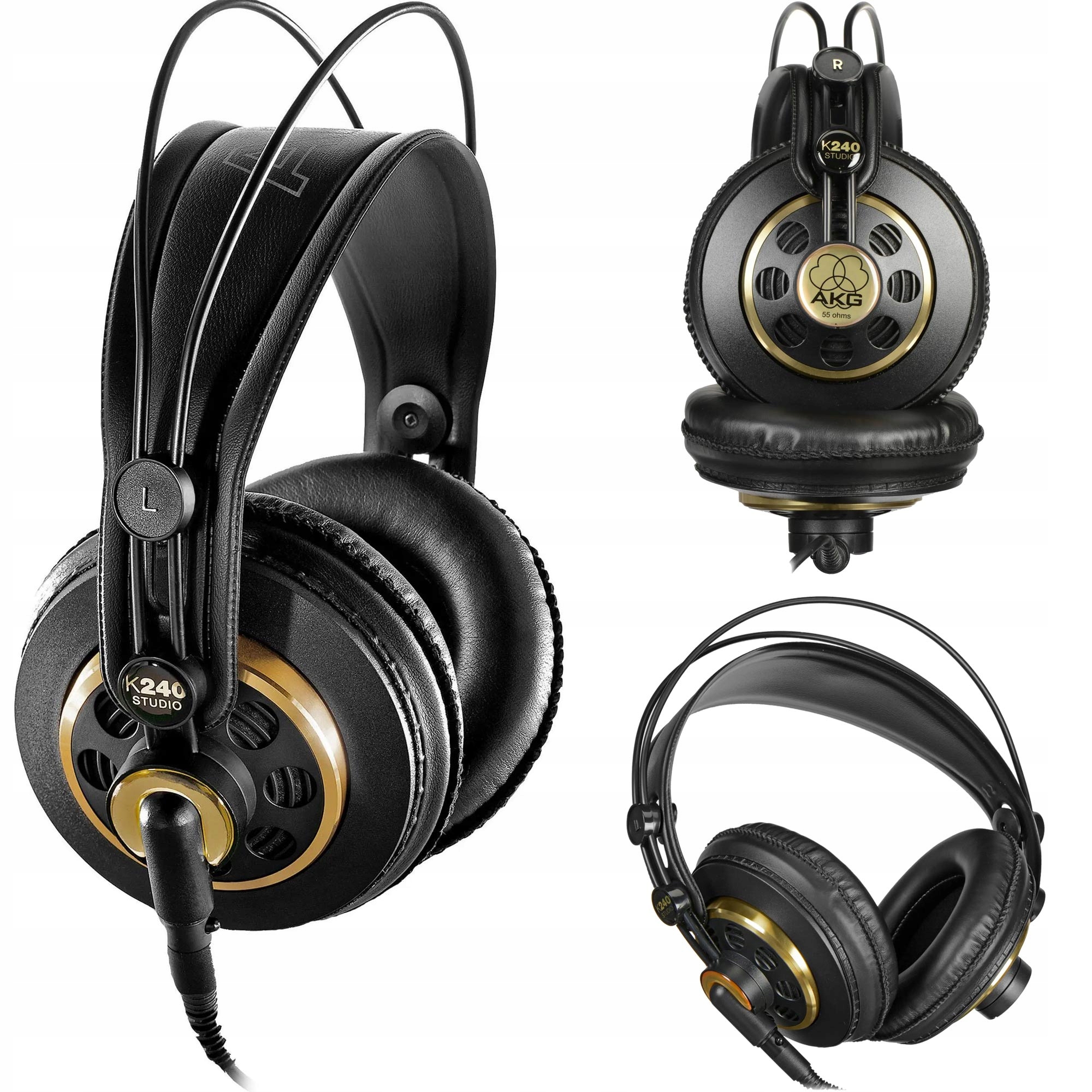 Profesionálne Štúdiové Polootvorené Slúchadlá Akg K240 Štúdio 55 Ohm