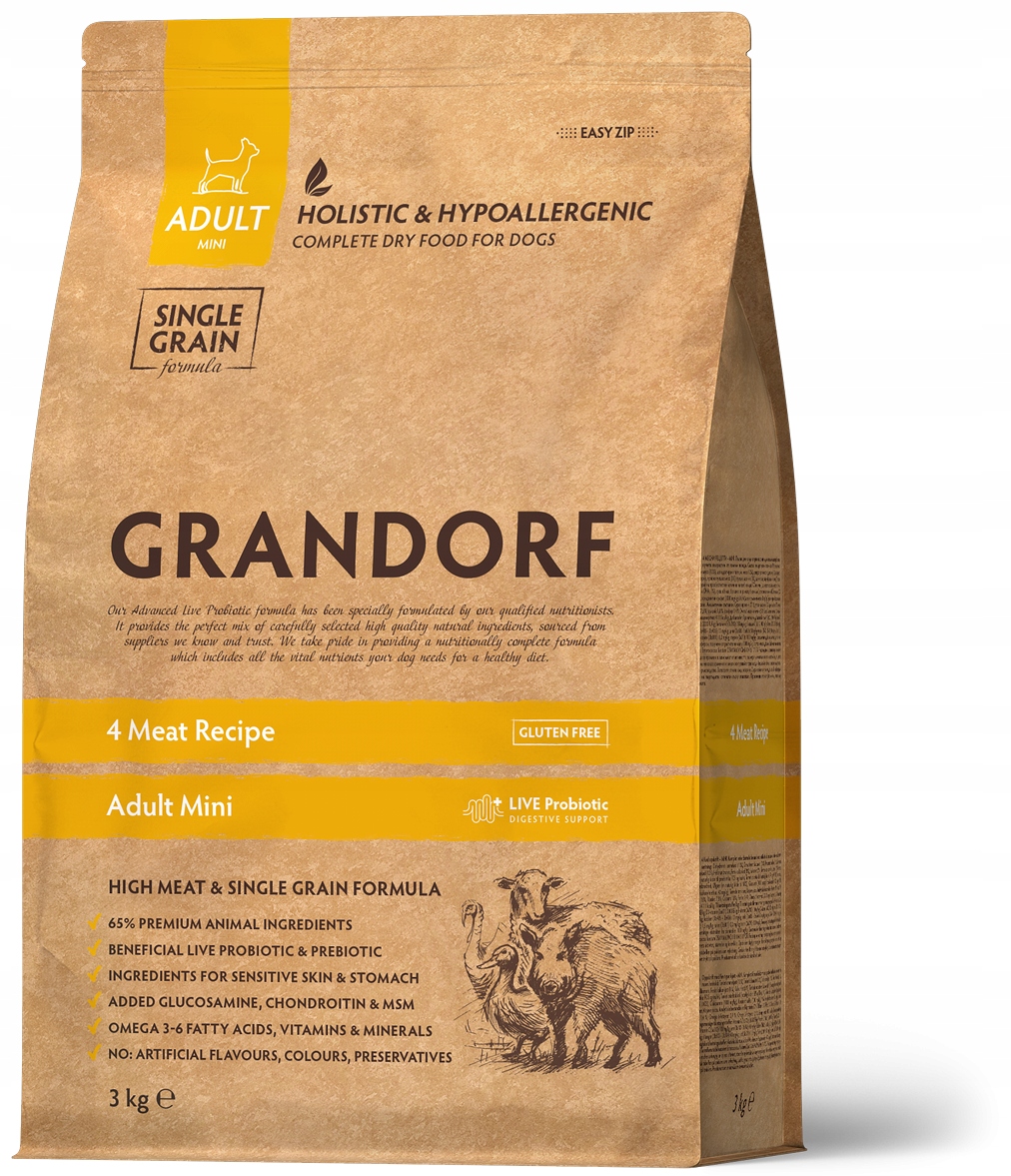 Grandorf Adult Mini 4 Meat 3kg