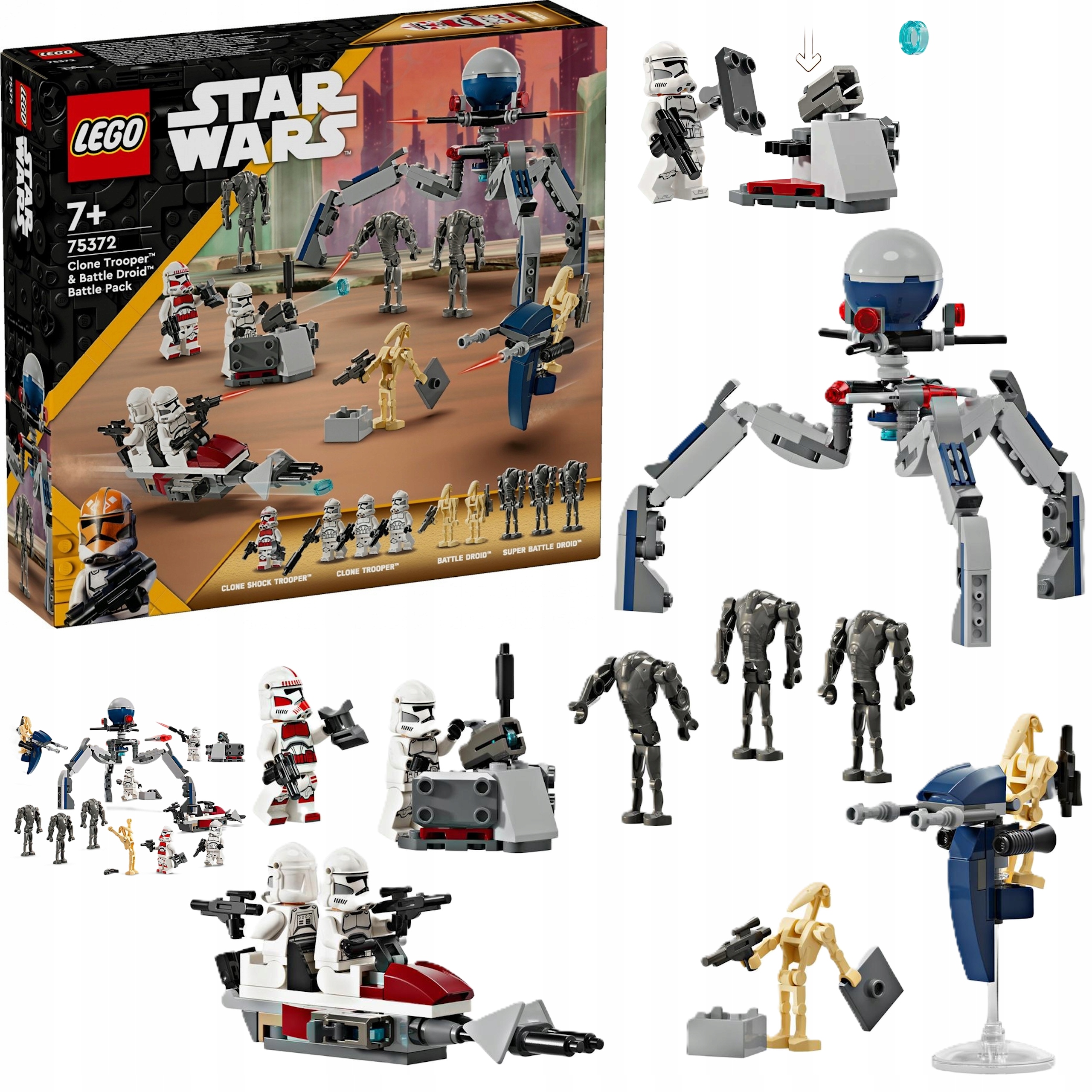 Lego Star Wars Zestaw Bitewny Żołnierz Armii Klonów I Droid Bojowym