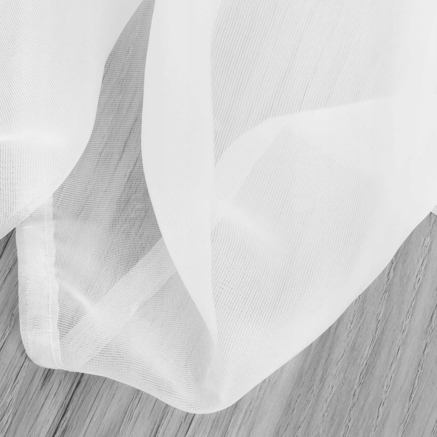 Firana gotowa na taśmie EMPORIO 400x150 biała Materiał poliester