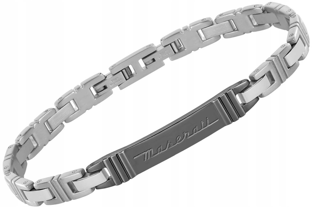 Originální Módní Pánský Náramek Maserati S Nastavitelným Stříbrným Logem Box