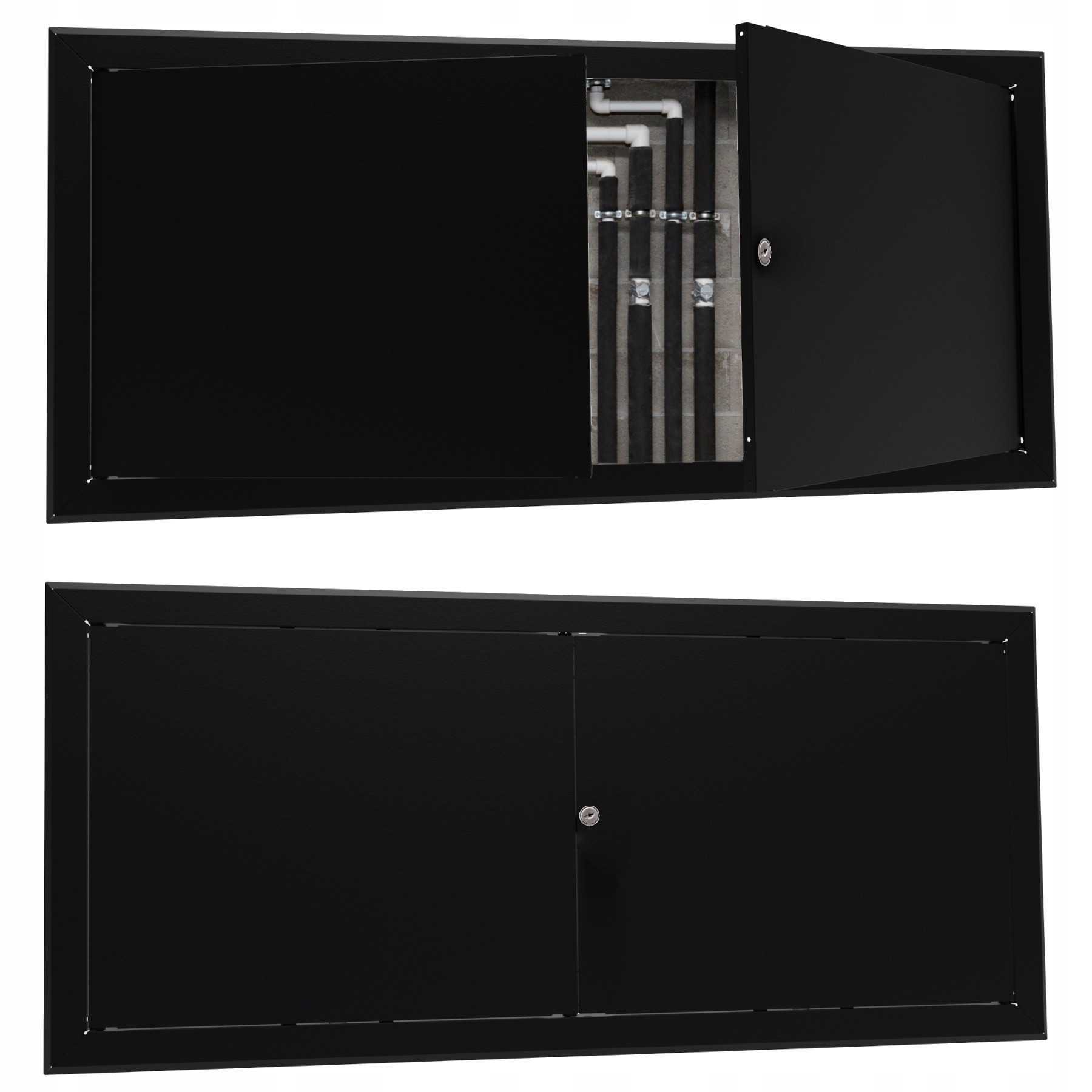 Revizní dvířka kovový zámek kryt instalace Wod Kan Gaz Co 110x50